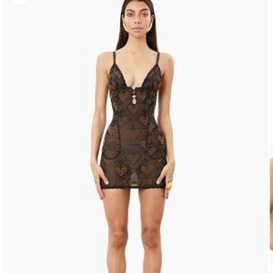 Poster Girl Scarlett Flocked Dress